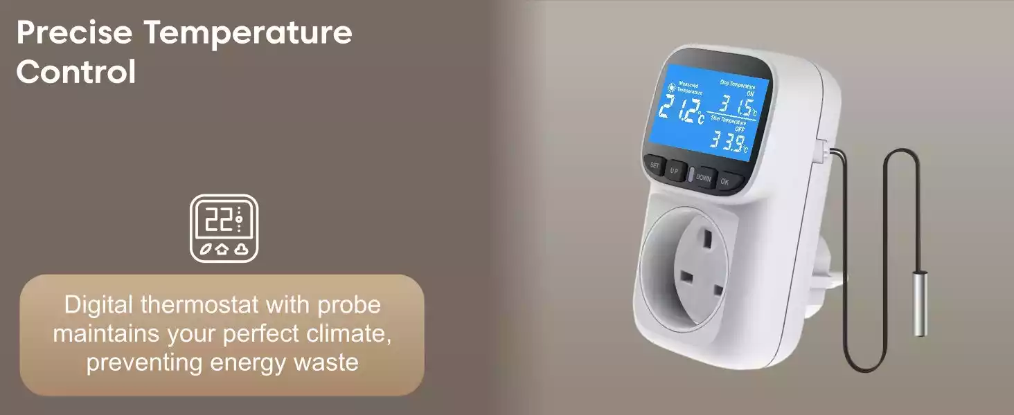 Morris 4ft tube heater with thermostat and guard set and probe